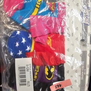 Superhero Socks 3 HAPPY THREADS Baby Girls Pack 0-12 month NWT